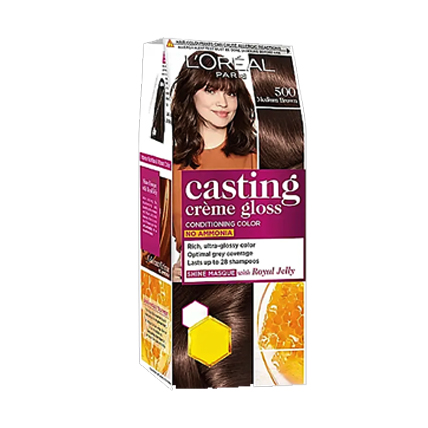 Loreal Paris Hair Colour Casting Creme Gloss 500 Medium Brown 